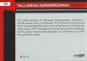 2009 Press Pass - Blue #179 Talladega Superspeedway Back
