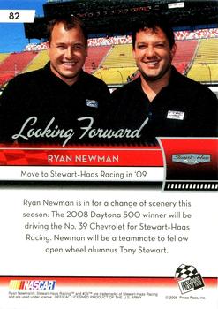 2009 Press Pass - Blue #82 Ryan Newman Back