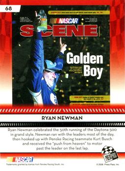 2009 Press Pass - Blue #68 Ryan Newman Back