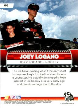 2009 Press Pass - Blue #99 Joey Logano Back