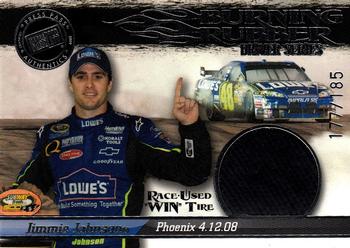 2009 Press Pass - Burning Rubber-Silver Driver Series #BRD8 Jimmie Johnson Front
