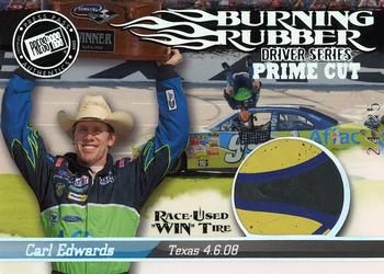 2009 Press Pass - Burning Rubber-Driver Series-Prime Cut #BRD7 Carl Edwards/Texas April 6 Front