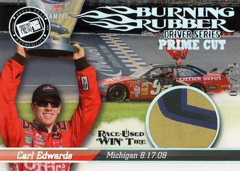 2009 Press Pass - Burning Rubber-Driver Series-Prime Cut #BRD23 Carl Edwards/Michigan August 17 Front