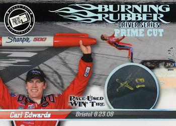 2009 Press Pass - Burning Rubber-Driver Series-Prime Cut #BRD24 Carl Edwards/Bristol August 23 Front