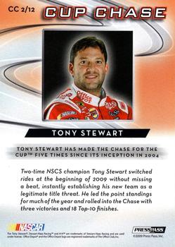 2009 Press Pass - Cup Chase Prizes #CC 2 Tony Stewart Back
