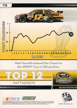 2009 Press Pass - Final Standings #118 Matt Kenseth Back