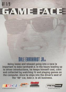 2009 Press Pass - Game Face #GF 1 Dale Earnhardt Jr. Back