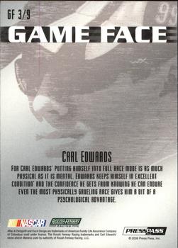 2009 Press Pass - Game Face #GF 3 Carl Edwards Back