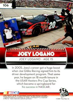 2009 Press Pass - Gold #106 Joey Logano Back