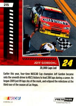 2009 Press Pass - Gold #215 Jeff Gordon Back