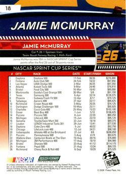 2009 Press Pass - Gold #18 Jamie McMurray Back
