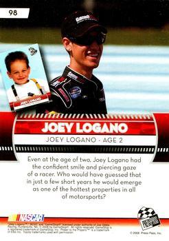 2009 Press Pass - Gold #98 Joey Logano Back