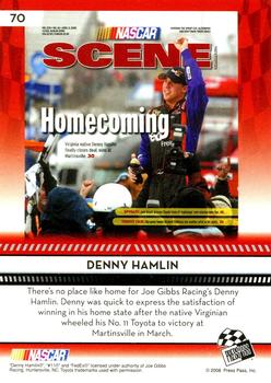 2009 Press Pass - Gold #70 Denny Hamlin Back