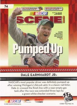 2009 Press Pass - Gold Holofoil #74 Dale Earnhardt Jr. Back