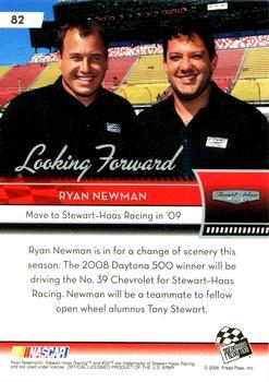 2009 Press Pass - Gold Holofoil #82 Ryan Newman Back