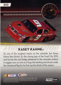 2009 Press Pass - Gold Holofoil #203 Kasey Kahne's Car Back
