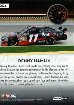 2009 Press Pass - Gold Holofoil #204 Denny Hamlin's Car Back
