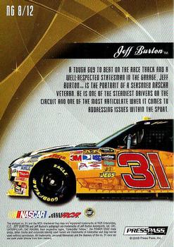 2009 Press Pass - NASCAR Gallery #NG 8 Jeff Burton Back