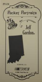 2009 Press Pass - Pocket Portraits Hometown #PP 8 Jeff Gordon Back
