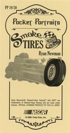 2009 Press Pass - Pocket Portraits Smoke Tires #PP 19 Ryan Newman Back