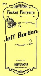 2009 Press Pass - Pocket Portraits Target #PPT-2 Jeff Gordon Back