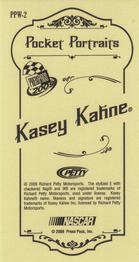 2009 Press Pass - Pocket Portraits Wal-Mart #PPW-2 Kasey Kahne Back