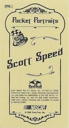 2009 Press Pass - Pocket Portraits Wal-Mart #PPW-7 Scott Speed Back