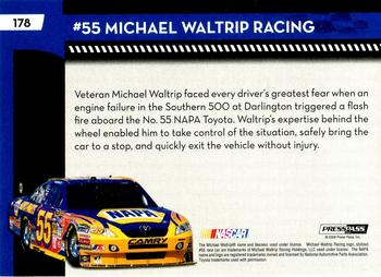 2009 Press Pass - Red #178 Michael Waltrip's Car Back