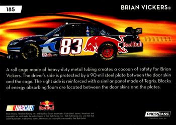 2009 Press Pass - Red #185 Brian Vickers Back