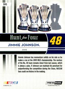 2009 Press Pass - Red #191 Jimmie Johnson Back