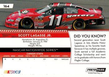 2009 Press Pass - Red #164 Scott Lagasse Jr. Back