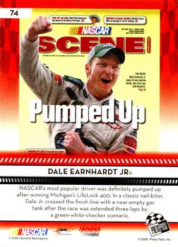 2009 Press Pass - Red #74 Dale Earnhardt Jr. Back