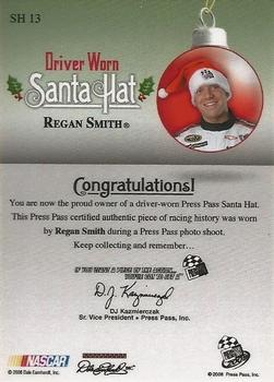 2009 Press Pass - Santa Hats #SH 13 Regan Smith Back