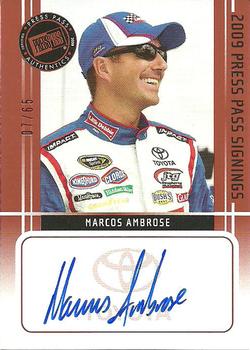 2009 Press Pass - Signings Bronze #NNO Marcos Ambrose Front
