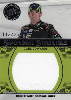 2009 Press Pass - Sponsor Swatches #SS-CE Carl Edwards Front
