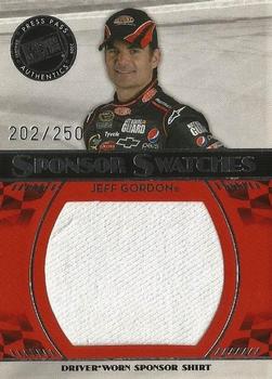 2009 Press Pass - Sponsor Swatches #SS-JG Jeff Gordon Front