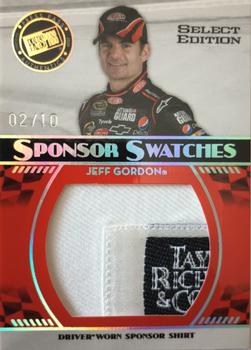 2009 Press Pass - Sponsor Swatches Select #SS-JG Jeff Gordon Front
