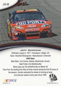 2009 Press Pass - Target #JG-B Jeff Gordon Back