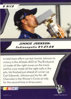2009 Press Pass - Unleashed #U 9 Jimmie Johnson Back