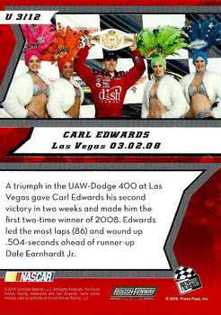 2009 Press Pass - Unleashed #U 3 Carl Edwards Back