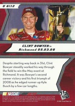 2009 Press Pass - Unleashed #U 6 Clint Bowyer Back