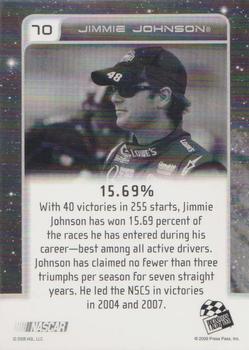 2009 Press Pass Eclipse - Black and White #70 Jimmie Johnson Back