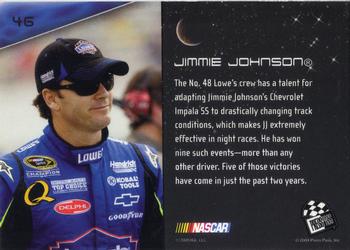 2009 Press Pass Eclipse - Blue #46 Jimmie Johnson's Car Back