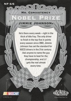 2009 Wheels Element - Nobel Prize #NP 6 Jimmie Johnson Back