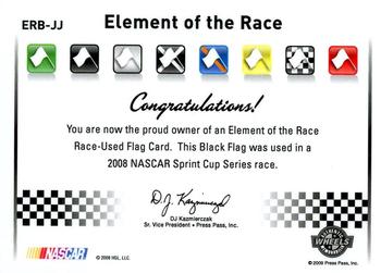 2009 Wheels Element - Elements of the Race Black Flag #ERB-JJ Jimmie Johnson Back