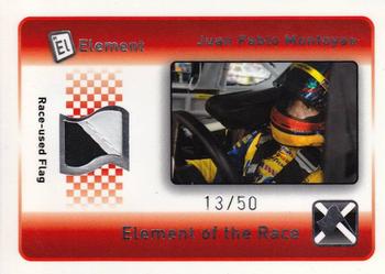 2009 Wheels Element - Elements of the Race Black-White Flag #ERX-JM Juan Pablo Montoya Front