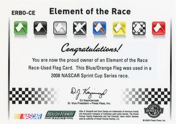 2009 Wheels Element - Elements of the Race Blue-Orange Flag #ERBO-CE Carl Edwards Back