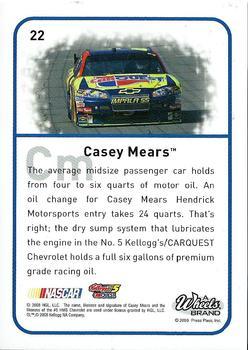 2009 Wheels Element - Radioactive #22 Casey Mears Back