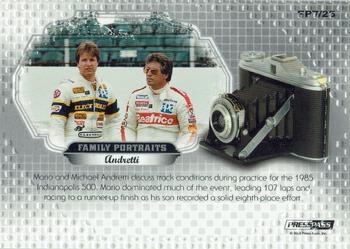 2009 Press Pass Legends - Family Portraits #FP7 Andretti Family Back