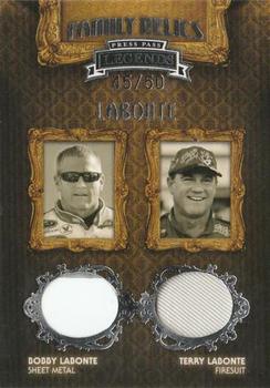 2009 Press Pass Legends - Family Relics Silver #FR-La1 Terry Labonte / Bobby Labonte Front